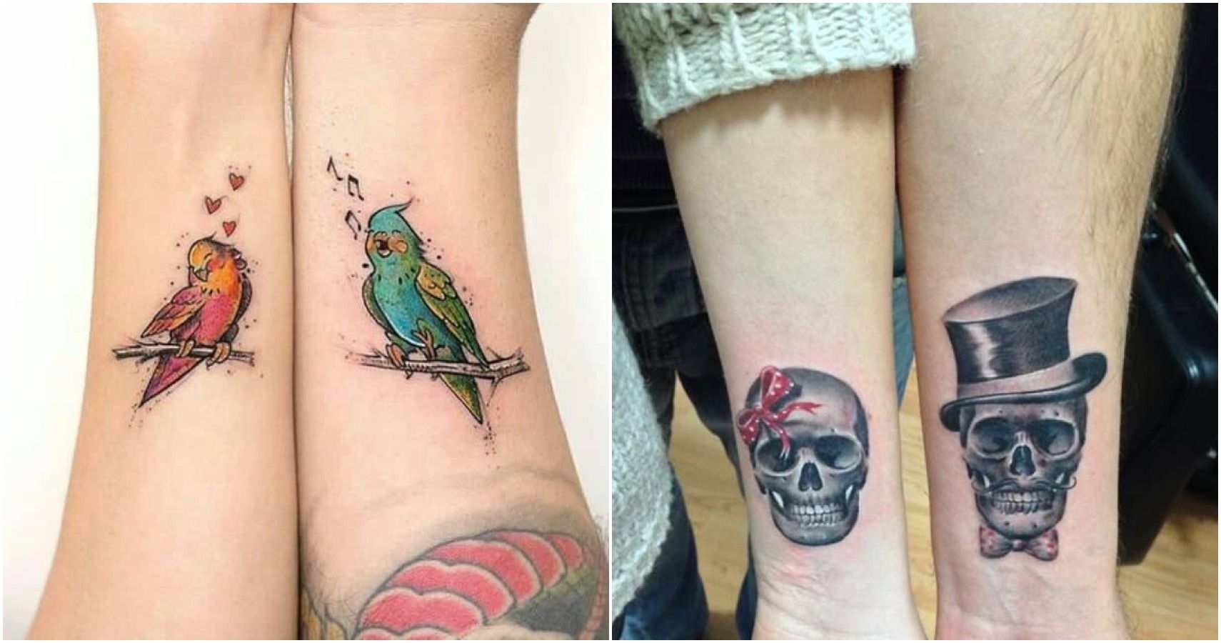 Husband and I got adorable tattoos done by the amazing Paige Johns @  Tradesmen Tattoo in Kelowna! : r/tattoos